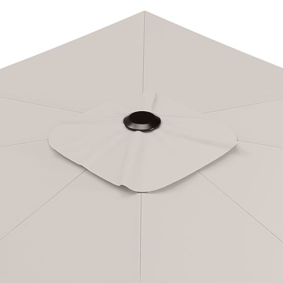 Gartensonnenschirm mit Ausleger Shade 4x3 m mit Hülle, drehbar 360°, beige