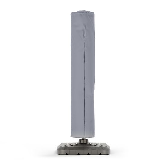 Gartensonnenschirm mit Ausleger Shade Deluxe 4x3 m mit Hülle und solarbetriebener LED-Beleuchtung, d