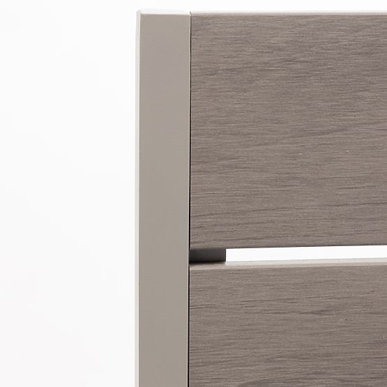 Gartenstuhl Drillo aus Aluminium, beige-grau, Polywood