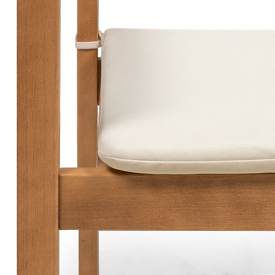 Gartenstuhl Familis ll Eukalyptusholz FSC, Teak-Optik, beige