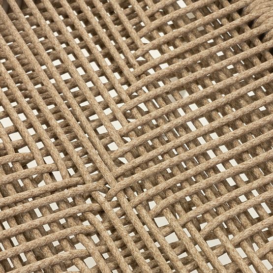 Gartenstuhl Piretto, Technorattan, Aluminium, hellbeige/hellbraun