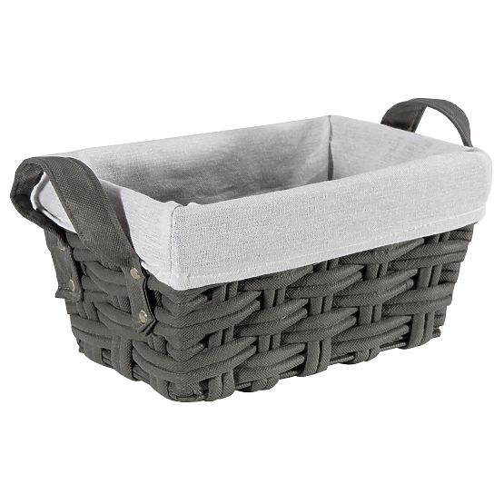 Geflochtener Korb TIANA graphit 30x20x15 cm