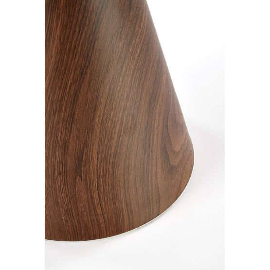 GENESIS_S Couchtisch weißer Marmor / Nussbaum / Gold