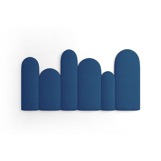 Gepolsterte Paneele Trinity Plotek – dunkelblau