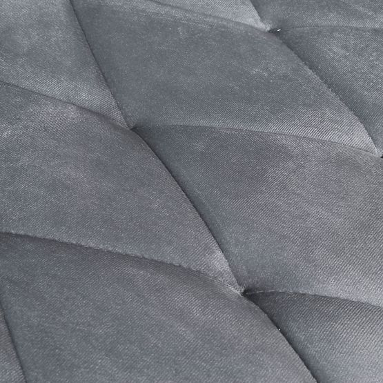 Gepolsterter Samtstuhl Madison Velvet graphit