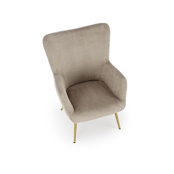 Gepolsterter Sessel AMARO - grau