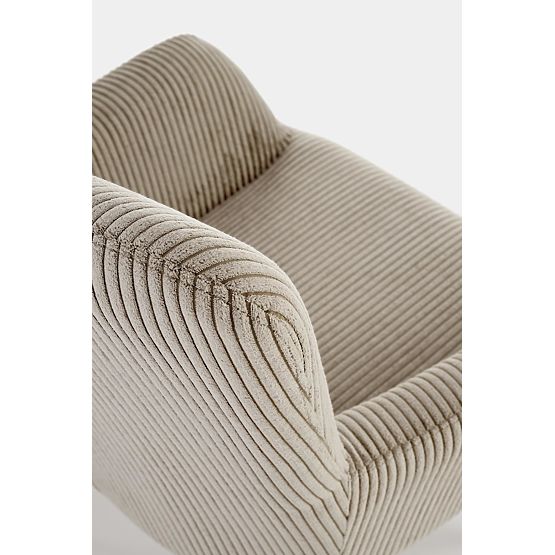 Gepolsterter Sessel AMARO - grau