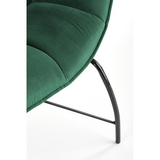 Gepolsterter Sessel BELTON – Flaschengrün