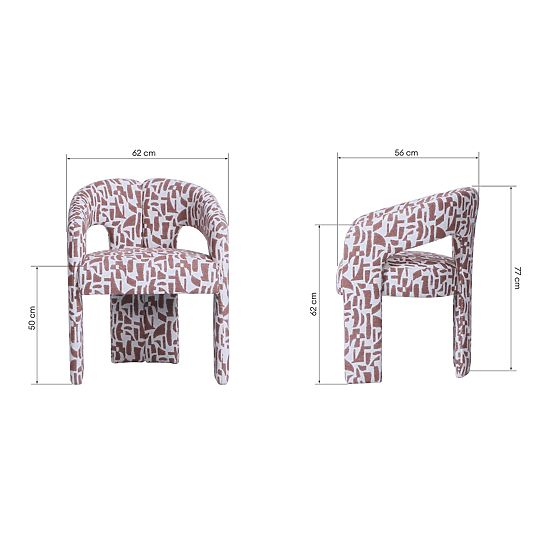 Gepolsterter Stuhl Castelo, Marsala