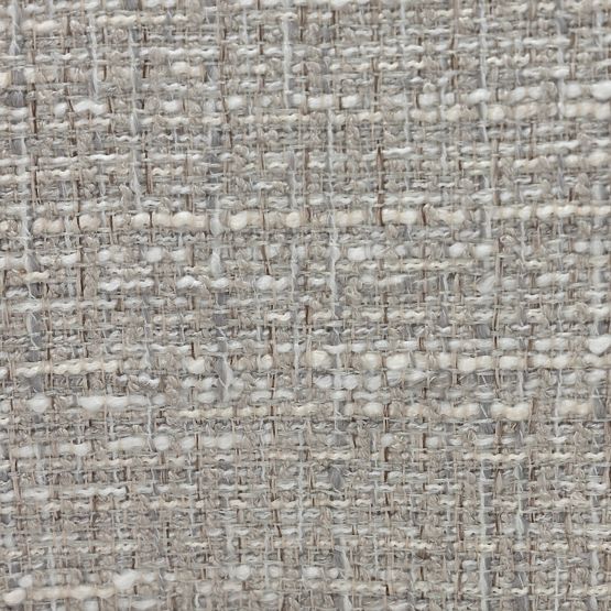 Gepolsterter Stuhl Elaine beige-grau, abgerundete Formen