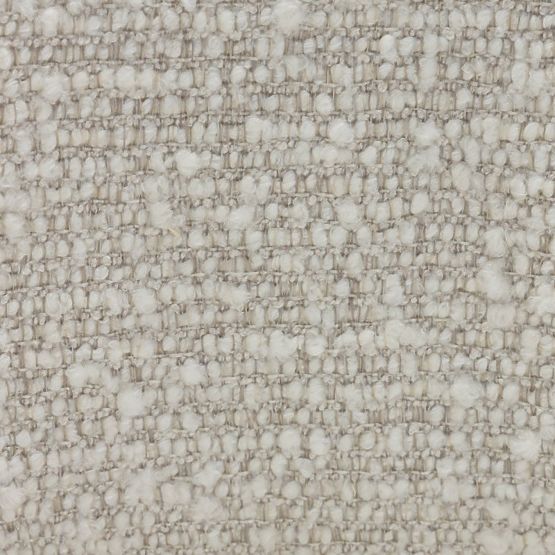 Gepolsterter Stuhl Elaine beige, runde Form