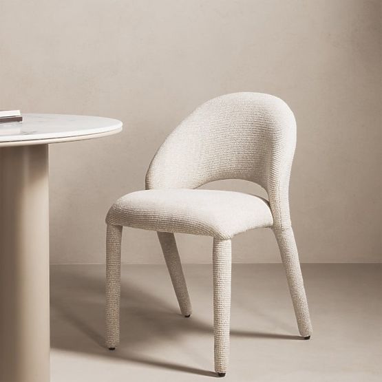 Gepolsterter Stuhl Ella beige