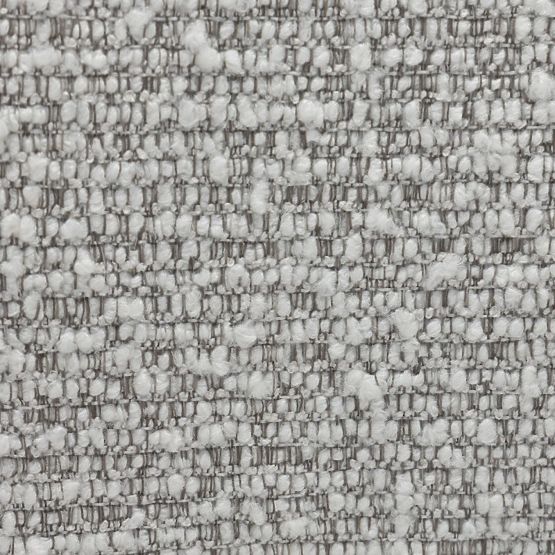 Gepolsterter Stuhl Falone grau, Bouclé, abgerundete Formen
