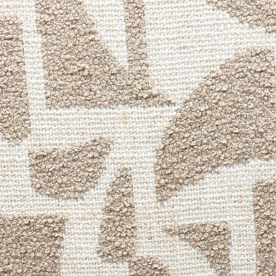 Gepolsterter Stuhl Flare, beige-creme/schwarze Beine