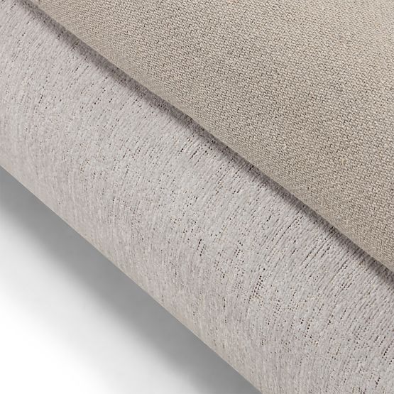 Gepolstertes Bett Bowee 160x200 cm, mit Lattenrost, hellbeige, Kugelfüße