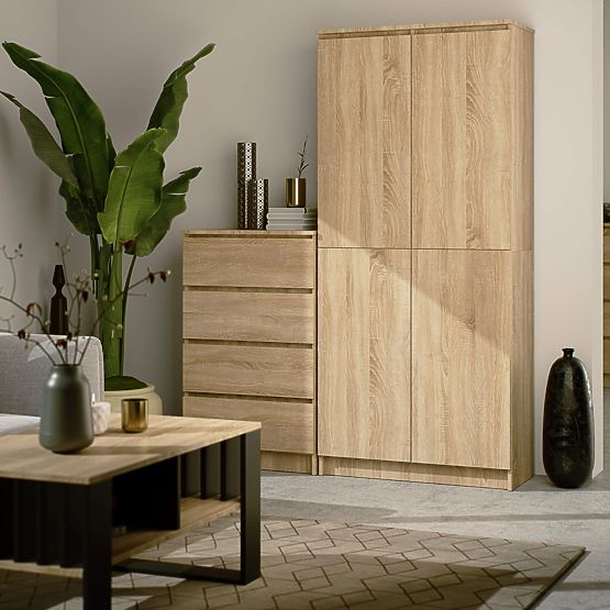 GESCHLOSSENES REGAL R80 2D 8P CLP EICHE SONOMA