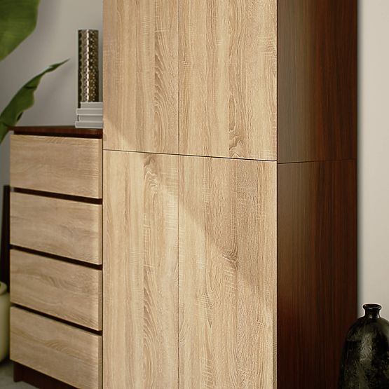 GESCHLOSSENES REGAL R80 2D 8P CLP WENGE / SONOMA