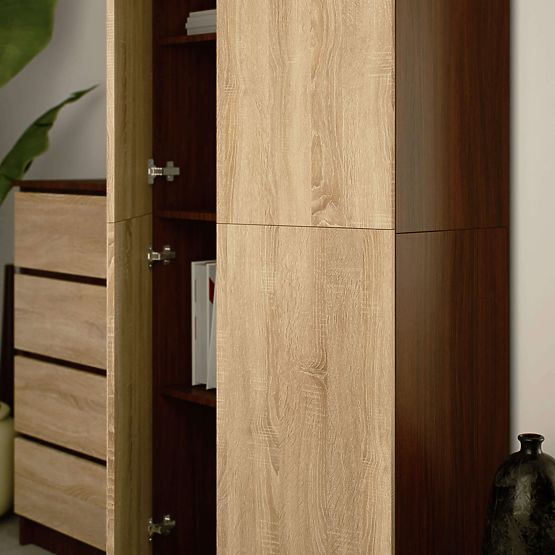 GESCHLOSSENES REGAL R80 2D 8P CLP WENGE / SONOMA