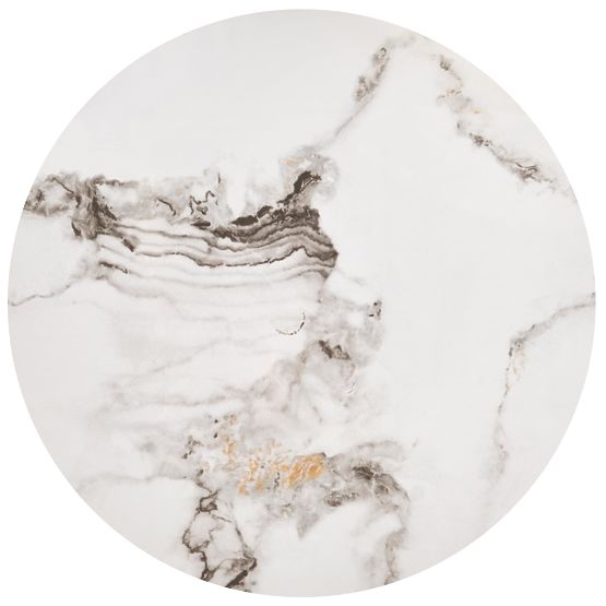 GILDA Set aus 3 Tischen, weißer Marmor / schwarz (1p=1set)