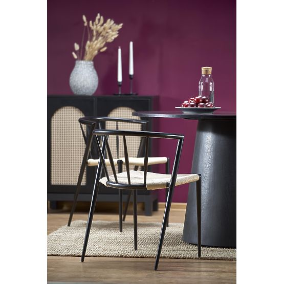 GINTER runder Tisch, schwarz (2p=1 Stk)