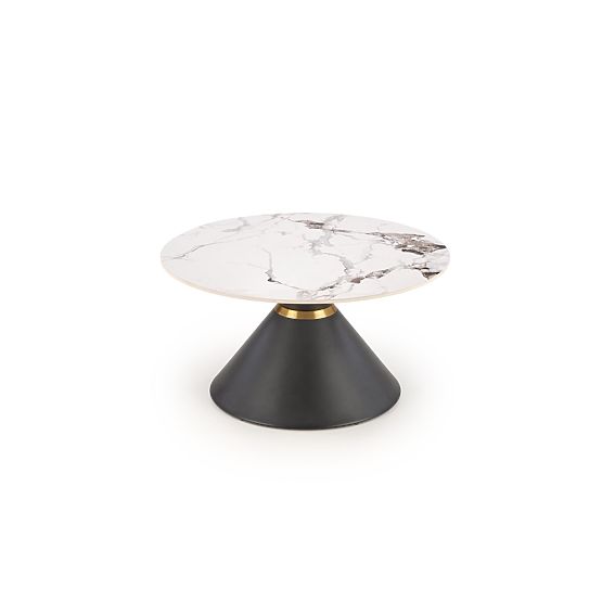 GORETTI Couchtisch weißer Marmor / schwarz (2p=1ks)