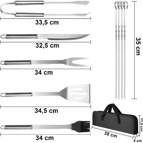 Grillzubehör ISCO + Hülle