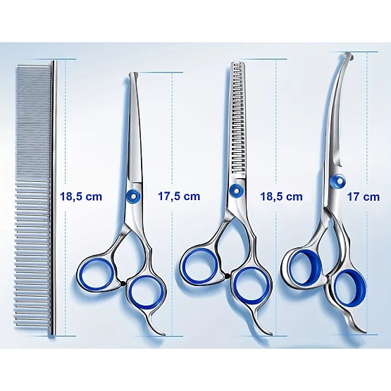 GROMMY Tierscheren-Set für Hunde und Katzen