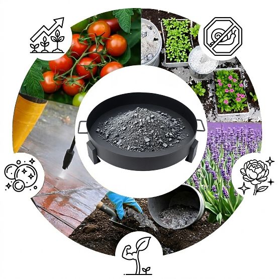 Große robuste gusseiserne Gartenfeuerschale 60 cm mit Griffen ideal für Lagerfeuer