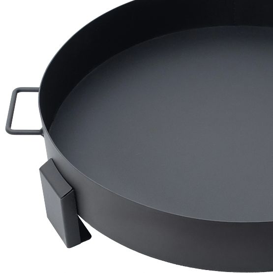 Große robuste gusseiserne Gartenfeuerschale 60 cm mit Griffen ideal für Lagerfeuer