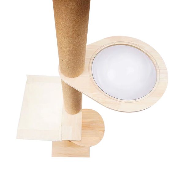 Großer Kratzbaum für Katzen Beige 255-265cm P70503