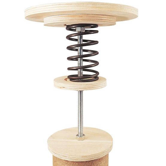 Großer Kratzbaum für Katzen Beige 255-265cm P70503