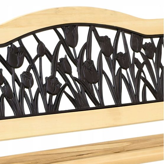 Gusseiserne Gartenbank TULPE