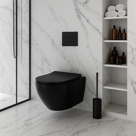 Hänge-WC-Schüssel Rea Carlo Mini Tornado NF SCHWARZ MATT