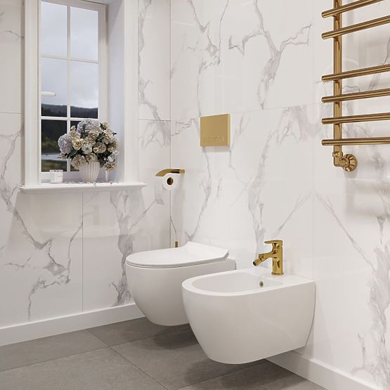 Hänge-WC-Schüssel Rea Carter N2 Rimless