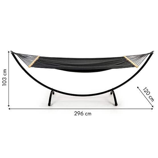 Hängematte mit Gestell Gartenliege Schaukel ModernHome