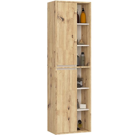 HÄNGENDE BADEZIMMERMÖBEL-SET MIT ÖFFNUNGEN VAMI EICHE ARTISAN / KASCHMIR