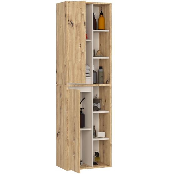 HÄNGENDER BADEZIMMERSCHRANK VAMI W50 2D 6P EICHE ARTISAN / KASCHMIR