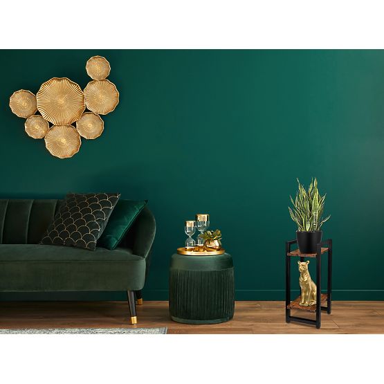 Hängender Blumentopf schwarz Lupin Rustic Alteiche