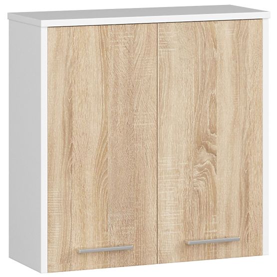 HÄNGESCHRANK BREITE 60 cm FIN 2D WEISS / SONOMA