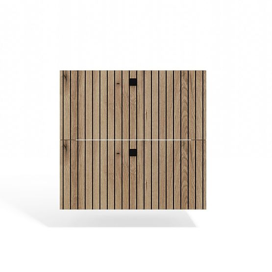 HÄNGESCHRANK UNTER WASCHBECKEN TIGO 60 2S EICHE EVOKE 2 SCHUBLADEN GERILLTE FRONTPLATTE