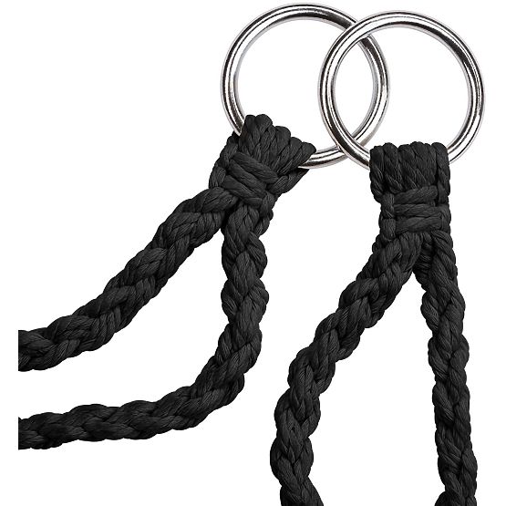 Hängesessel Boho mit Kissen Schwarz 490129A