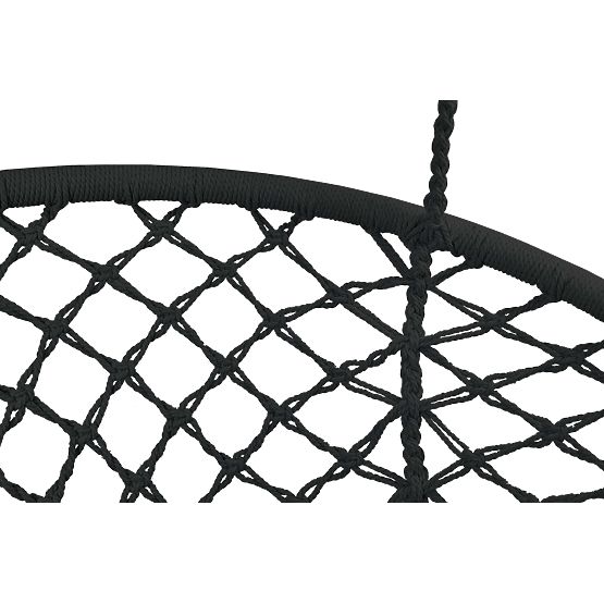 Hängesessel Storchennest LAGOS schwarz mit Kissen