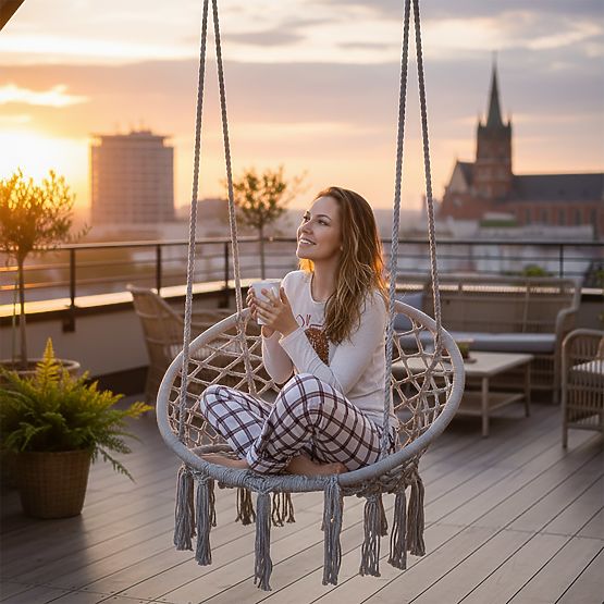 Hängesessel Storchennest TOGO grau