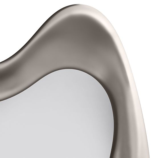 Hängespiegel Leonardo, 60x90 cm, unregelmäßige Form, graubeige