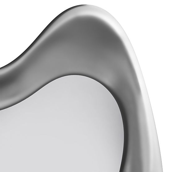 Hängespiegel Leonardo, 60x90 cm, unregelmäßige Form, silber