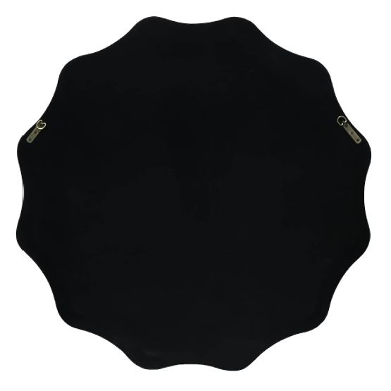 Hängespiegel Luppo, grün-grau, glänzend