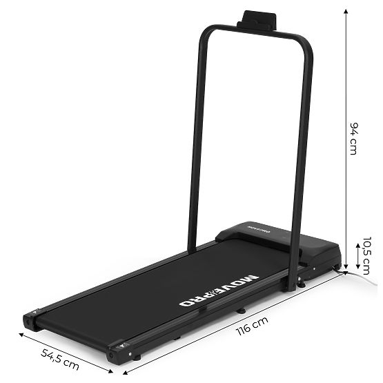 Heimlaufband mit elektrischem Halter Walking Pad Training unter dem Tisch 10 km/h ModernHome