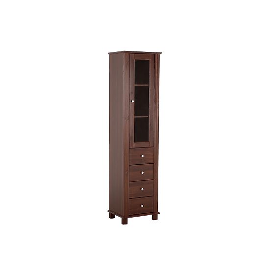 Hoher Schrank 1 Tür 4 Schubladen