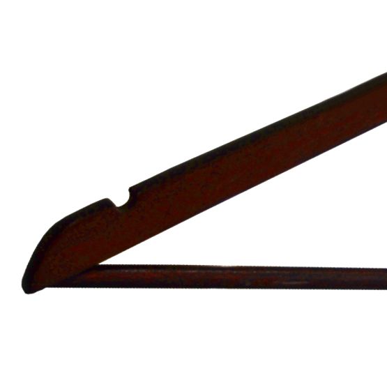 Holzkleiderbügel RONDO Set 10 Stück dunkelbraun