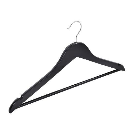 Holzkleiderbügel RONDO Set 5 Stk. schwarz